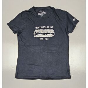 Chipotle Employee  T-Shirt Womens Large. Black Work Tee Twenty‎ Years & Rolling